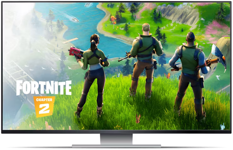 Fortnite Geforce now 화면