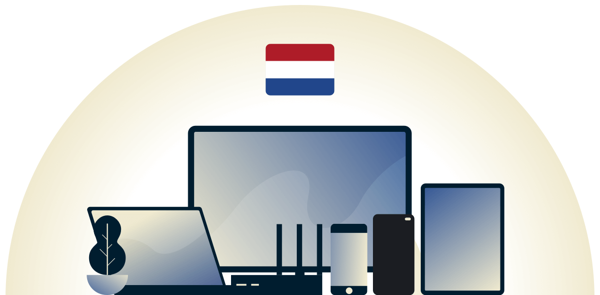 VPN เนเธอร์แลนด์ที่กำลังปกป้องความอุปกรณ์หลากหลายชนิด